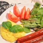 lammkorv och polenta