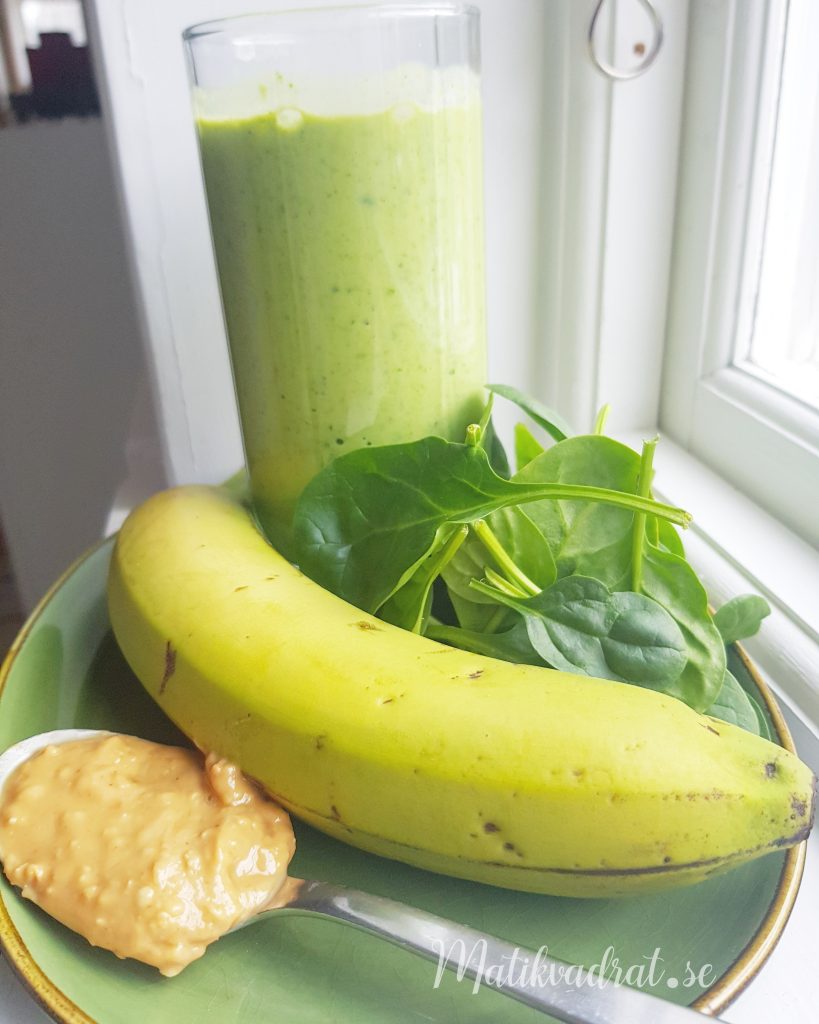 Banan- och spenatsmoothie – Mat i kvadrat